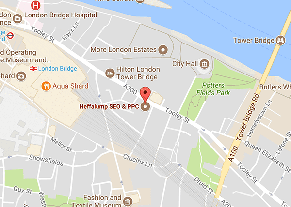 Heffalump SEO London map